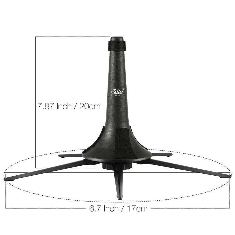 Eastar Trumpet Stand Portable Trumpet Holder Foldable Metal 5-Legs Stand for Brass Instruments, EST-001 - Image 3